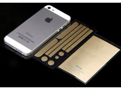 Bộ dán mạ vàng cho iPhone 4/4S/5/5S 